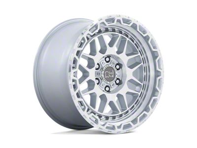 Black Rhino Holcomb Gloss Silver with Mirror Cut Face 6-Lug Wheel; 17x9.5; 18mm Offset (05-21 Frontier)
