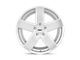 TSW Bristol Silver with Mirror Cut Face Wheel; 19x8.5 (97-06 Jeep Wrangler TJ)