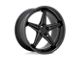TSW Launch Matte Black with Gloss Black Lip Wheel; 19x9.5 (97-06 Jeep Wrangler TJ)
