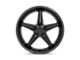 TSW Launch Matte Black with Gloss Black Lip Wheel; 19x9.5 (97-06 Jeep Wrangler TJ)