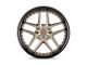TSW Premio Matte Bronze with Gloss Black Lip Wheel; 20x10 (84-01 Jeep Cherokee XJ)