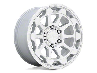 Black Rhino Rotor Gloss Silver with Mirror Cut Face 6-Lug Wheel; 20x9; 12mm Offset (05-21 Frontier)