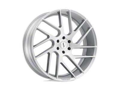 Status Juggernaut Silver with Brushed Machined Face Wheel; 22x9.5 (97-06 Jeep Wrangler TJ)