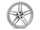 Asanti Orion Brushed Silver with Carbon Fiber Insert Wheel; 19x9.5 (87-95 Jeep Wrangler YJ)