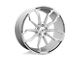 Asanti Athena Brushed Silver Wheel; 22x10.5 (87-95 Jeep Wrangler YJ)