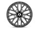Asanti LEO Matte Graphite Wheel; 22x10.5 (97-06 Jeep Wrangler TJ)