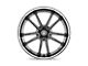 Asanti Sigma Gloss Black with Chrome Lip Wheel; 20x9 (97-06 Jeep Wrangler TJ)