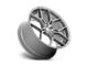 Asanti Monarch Titanium Brushed Wheel; 20x9 (87-95 Jeep Wrangler YJ)