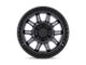 Black Rhino Calico Matte Gunmetal with Matte Black Lip Wheel; 17x8.5 (97-06 Jeep Wrangler TJ)