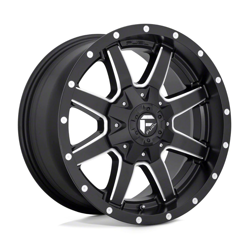 Fuel Wheels Frontier Maverick Matte Black Milled 6-Lug Wheel; 20x9 ...