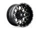 Fuel Wheels Crush Gloss Machined Double Dark Tint Wheel; 17x9 (07-18 Jeep Wrangler JK)
