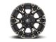 Fuel Wheels Vapor Matte Black Double Dark Tint Wheel; 17x10 (18-24 Jeep Wrangler JL)