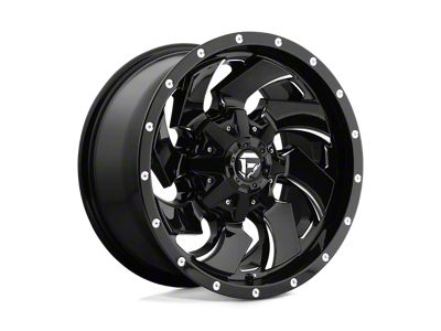 Fuel Wheels Cleaver Gloss Black Milled Wheel; 22x12 (07-18 Jeep Wrangler JK)