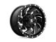 Fuel Wheels Cleaver Gloss Black Milled Wheel; 22x12 (20-24 Jeep Gladiator JT)