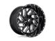 Fuel Wheels Triton Gloss Black Milled Wheel; 22x10 (20-24 Jeep Gladiator JT)