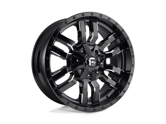 Fuel Wheels Sledge Gloss Black Milled Wheel; 24x12 (07-18 Jeep Wrangler JK)