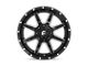 Fuel Wheels Maverick Gloss Black Milled Wheel; 20x10 (76-86 Jeep CJ7)