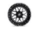 Fuel Wheels Stroke Gloss Black Milled Wheel; 17x9 (18-24 Jeep Wrangler JL)