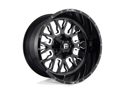 Fuel Wheels Stroke Gloss Black Milled Wheel; 24x14 (07-18 Jeep Wrangler JK)