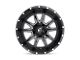 Fuel Wheels Vandal Gloss Black Milled Wheel; 17x9 (76-86 Jeep CJ7)