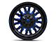 Fuel Wheels Stroke Gloss Black with Blue Tinted Clear Wheel; 20x10 (76-86 Jeep CJ7)