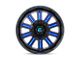 Fuel Wheels Hardline Gloss Black with Blue Tinted Clear Wheel; 20x10 (76-86 Jeep CJ7)