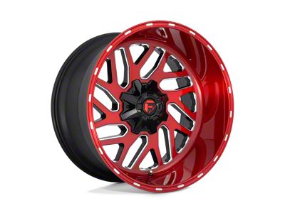 Fuel Wheels Triton Candy Red Milled Wheel; 20x10 (07-18 Jeep Wrangler JK)