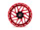 Fuel Wheels Triton Candy Red Milled Wheel; 24x12 (20-24 Jeep Gladiator JT)