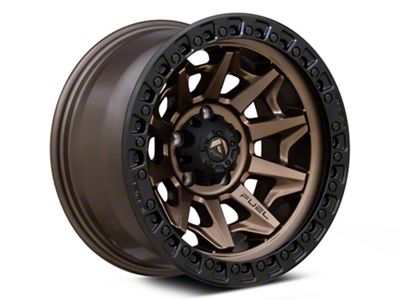 Fuel Wheels Covert Matte Bronze with Black Bead Ring Wheel; 15x8 (87-95 Jeep Wrangler YJ)