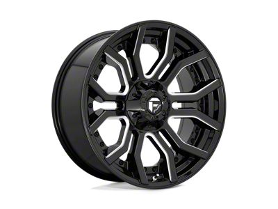 Fuel Wheels Rage Gloss Black Milled Wheel; 22x10 (07-18 Jeep Wrangler JK)