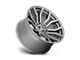 Fuel Wheels Rage Platinum Brushed Gunmetal with Tinted Clear Wheel; 20x10 (18-24 Jeep Wrangler JL)