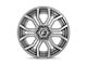 Fuel Wheels Rage Platinum Brushed Gunmetal with Tinted Clear Wheel; 20x10 (18-24 Jeep Wrangler JL)