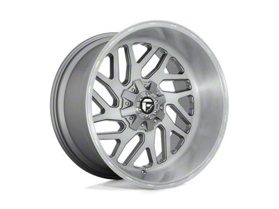 Fuel Wheels Triton Platinum Brushed Gunmetal with Tinted Clear Wheel; 20x10 (76-86 Jeep CJ7)
