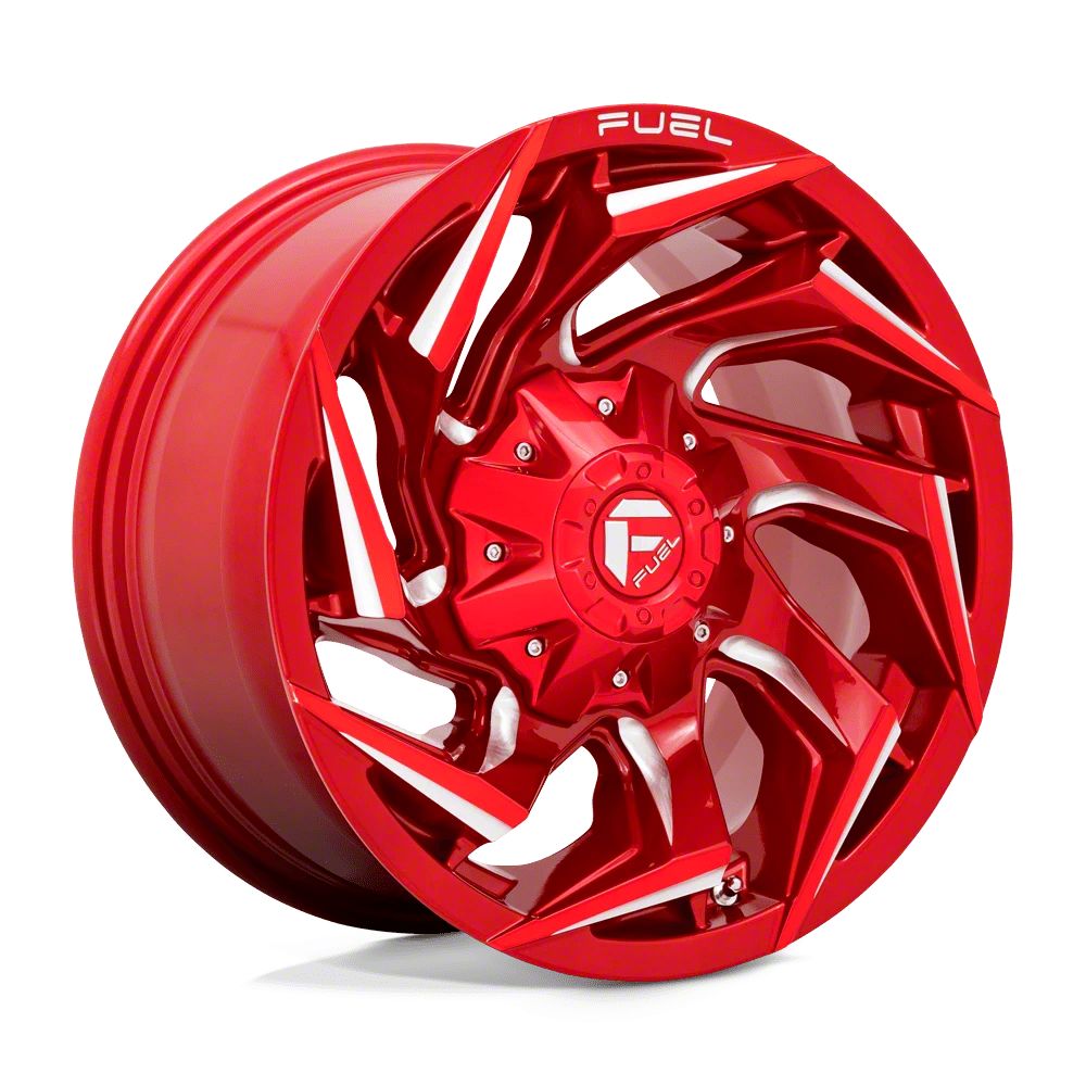 Fuel Wheels Jeep Wrangler Reaction Candy Red Milled Wheel; 15x8