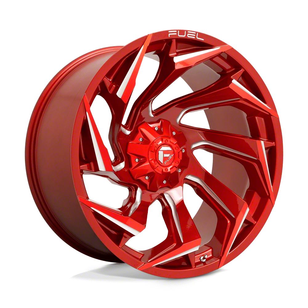 Fuel Wheels Jeep Grand Cherokee Reaction Candy Red Milled Wheel; 24x12