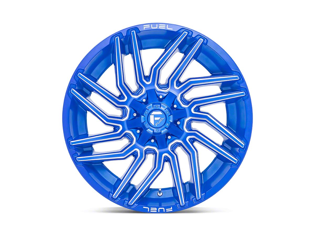 Fuel Wheels Jeep Grand Cherokee Typhoon Anodized Blue Milled Wheel; 22x12  D77422202647 (93-98 Jeep Grand Cherokee ZJ) - Free Shipping