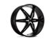 HELO HE866 Gloss Black with Removable Chrome Accents Wheel; 22x9.5 (14-23 Jeep Cherokee KL)