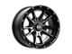 KMC Sync Satin Black with Gray Tint Wheel; 20x9 (20-24 Jeep Gladiator JT)