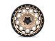 KMC Trek Matte Bronze with Black Lip Wheel; 17x8 (97-06 Jeep Wrangler TJ)