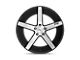 Niche Milan Gloss Black Brushed Wheel; 18x8 (87-95 Jeep Wrangler YJ)