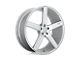 Niche Milan Gloss Silver Machined Wheel; 18x8 (93-98 Jeep Grand Cherokee ZJ)
