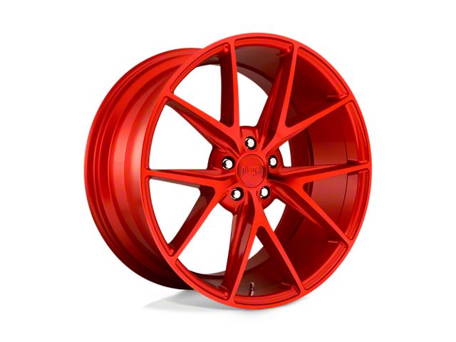 Niche Misano Candy Red Wheel; 19x8.5 (87-95 Jeep Wrangler YJ)