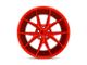 Niche Misano Candy Red Wheel; 20x10 (97-06 Jeep Wrangler TJ)