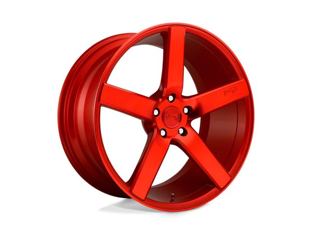 Niche Milan Candy Red Wheel; 20x10 (97-06 Jeep Wrangler TJ)