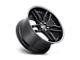 Niche Methos Gloss Black with Matte Black Wheel; 19x8.5 (84-01 Jeep Cherokee XJ)