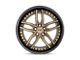 Niche Methos Matte Bronze with Black Bead Ring Wheel; 19x8.5 (87-95 Jeep Wrangler YJ)