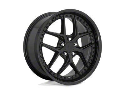 Niche Vice Gloss Black with Matte Black Wheel; 19x9.5 (97-06 Jeep Wrangler TJ)