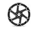 Niche Flash Gloss Black Brushed Wheel; 20x10.5 (84-01 Jeep Cherokee XJ)