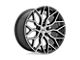 Niche Mazzanti Gloss Black Brushed Face Wheel; 19x8.5 (84-01 Jeep Cherokee XJ)