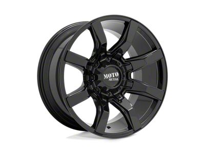 Moto Metal Spider Gloss Black Wheel; 20x10 (07-18 Jeep Wrangler JK)